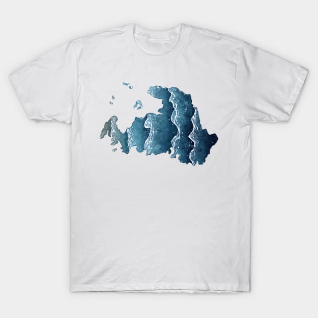 Drummond Island Watercolor T-Shirt by Jarrodjvandenberg